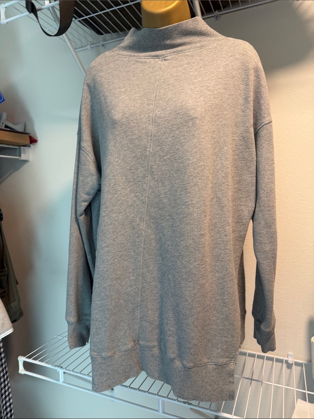 Free People Gray Cowlneck Sweater